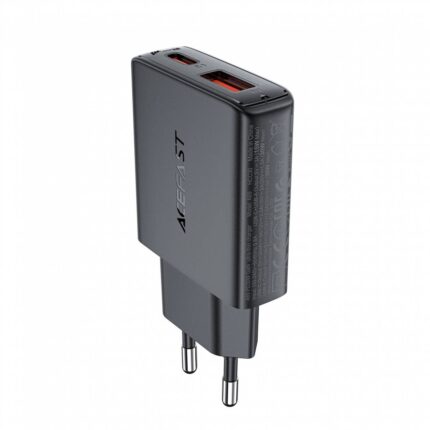 ACEFAST PWRup PD30w (USB -A+ USB -C) ultra -thin Charger (A69) black