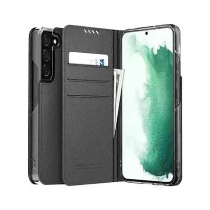 Araree AR10 -01458A Mustang Diary Cover For Galaxy S22ultra - Black