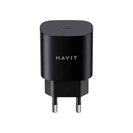 HAVIT 22.5W Travel Charger with USB-C Cable - ST922 - Black